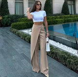 DOMITILA™ | Calça Que Faz Suas Pernas Parecerem Quilômetros de Elegância