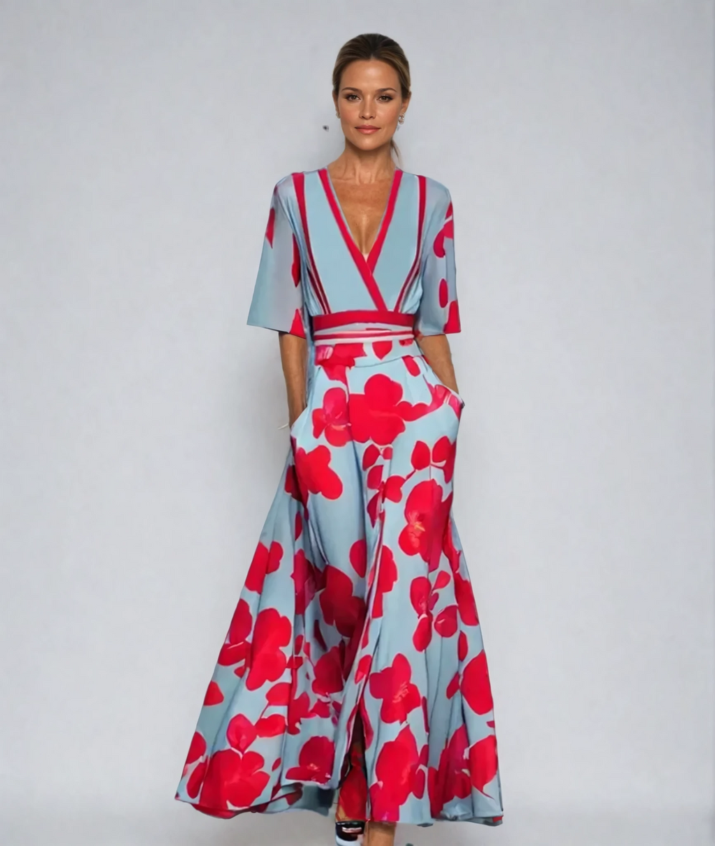 RITA™ | Vestido Midi Para Quando Você Quer Impressionar Sem Se Esforçar