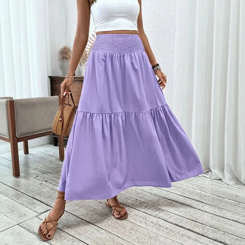 IVANILDE™ | Saia Midi Para a Mulher Que Sabe Que Elegância É Atitude