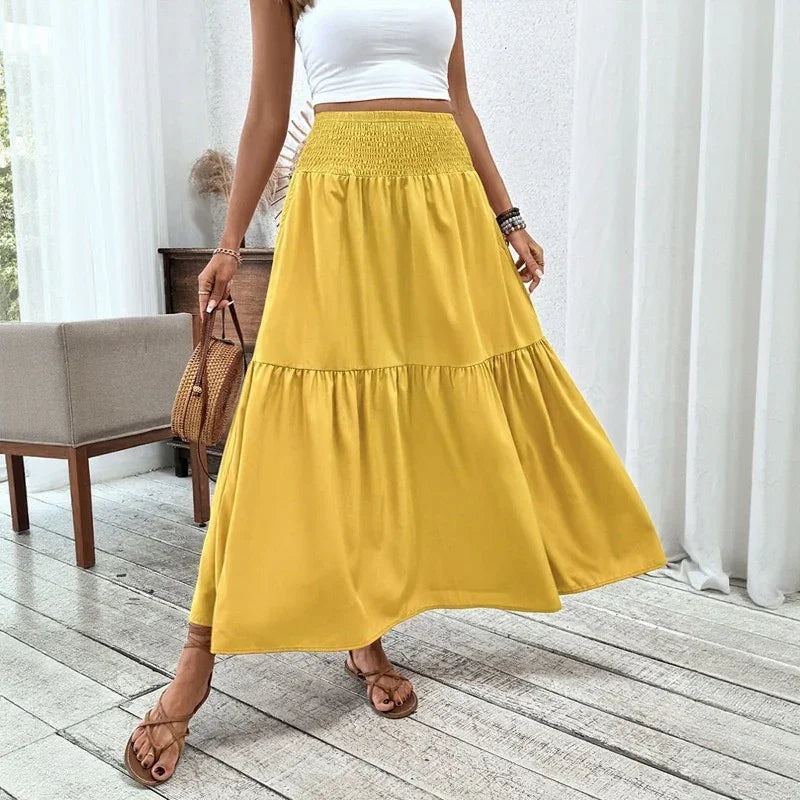 IVANILDE™ | Saia Midi Para a Mulher Que Sabe Que Elegância É Atitude