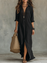 GENOVEVA™ | Vestido Midi Para a Mulher Que Não Precisa de Aprovação Para Brilhar