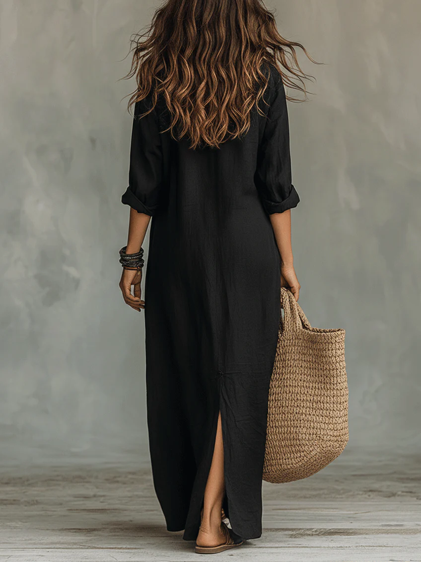 GENOVEVA™ | Vestido Midi Para a Mulher Que Não Precisa de Aprovação Para Brilhar