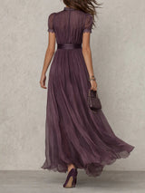 LAUDELINA™ | Vestido Midi Que Faz Você Se Sentir a Mulher Mais Elegante da Sala