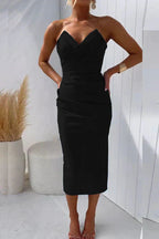 LUZIA™ | Vestido Midi Que Transforma Qualquer Dia Comum em Momento Especial