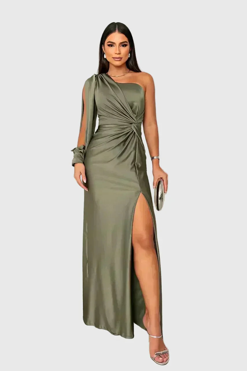 LÉLIA™ | Vestido Midi Para a Mulher Que Não Precisa de Aprovação Para Brilhar