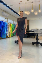BLANDINA™ | Vestido Midi Para a Mulher Que Sabe Que Elegância É Atitude