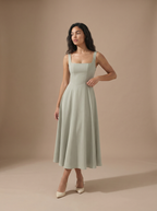 JACINTA™ | Vestido Midi Que Faz Você Se Sentir a Mulher Mais Elegante da Sala