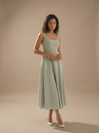 JACINTA™ | Vestido Midi Que Faz Você Se Sentir a Mulher Mais Elegante da Sala