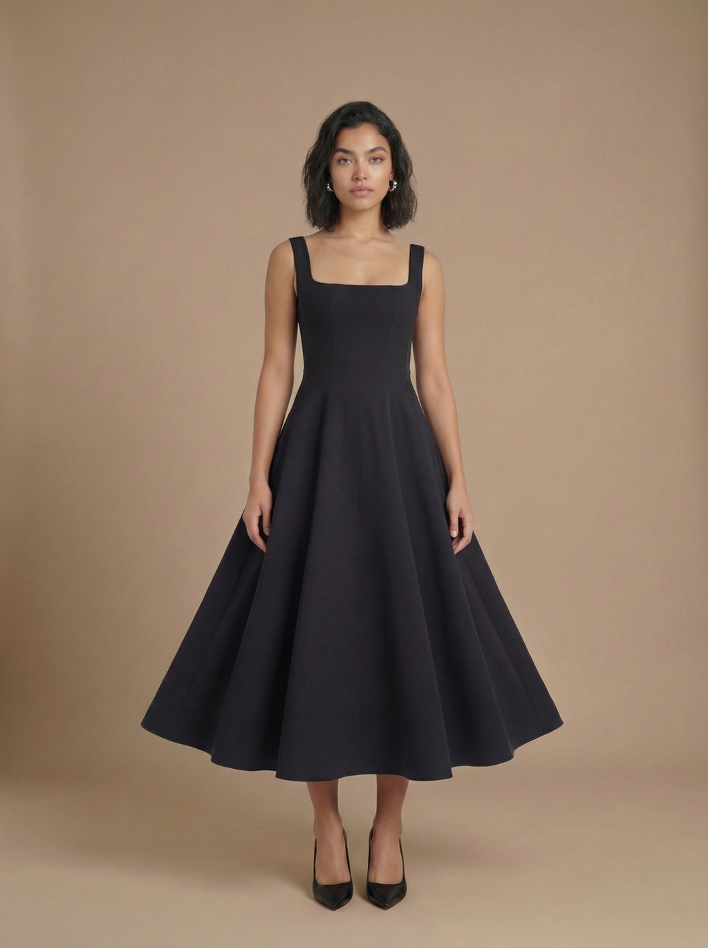 JACINTA™ | Vestido Midi Que Faz Você Se Sentir a Mulher Mais Elegante da Sala