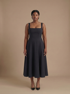JACINTA™ | Vestido Midi Que Faz Você Se Sentir a Mulher Mais Elegante da Sala