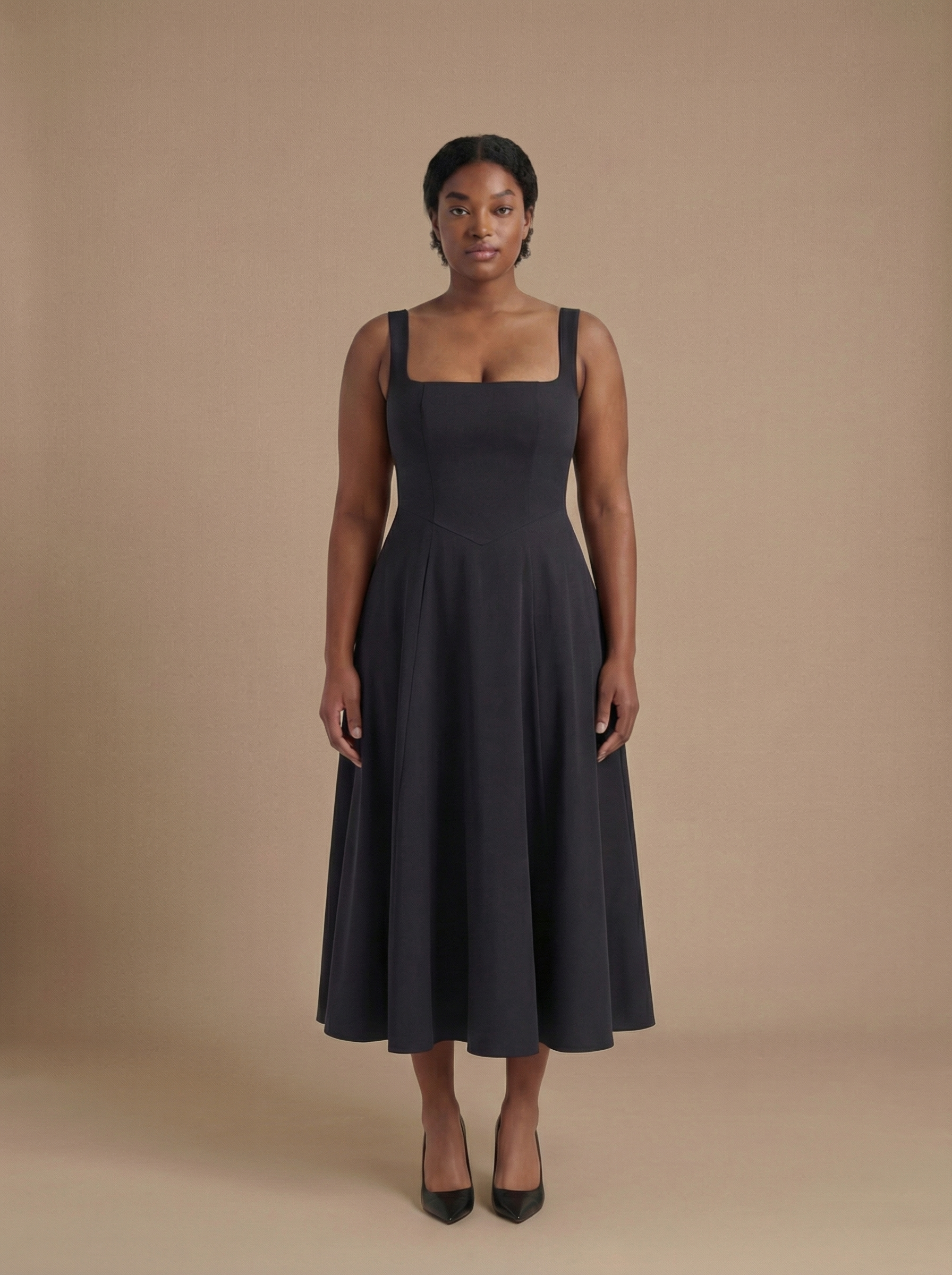 JACINTA™ | Vestido Midi Que Faz Você Se Sentir a Mulher Mais Elegante da Sala