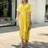 YARA™ | Vestido Midi Que Faz Você Se Sentir a Mulher Mais Elegante da Sala