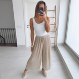 ROSÁRIA™ | Calça  Midi Para a Mulher Que Não Precisa de Aprovação Para Brilhar