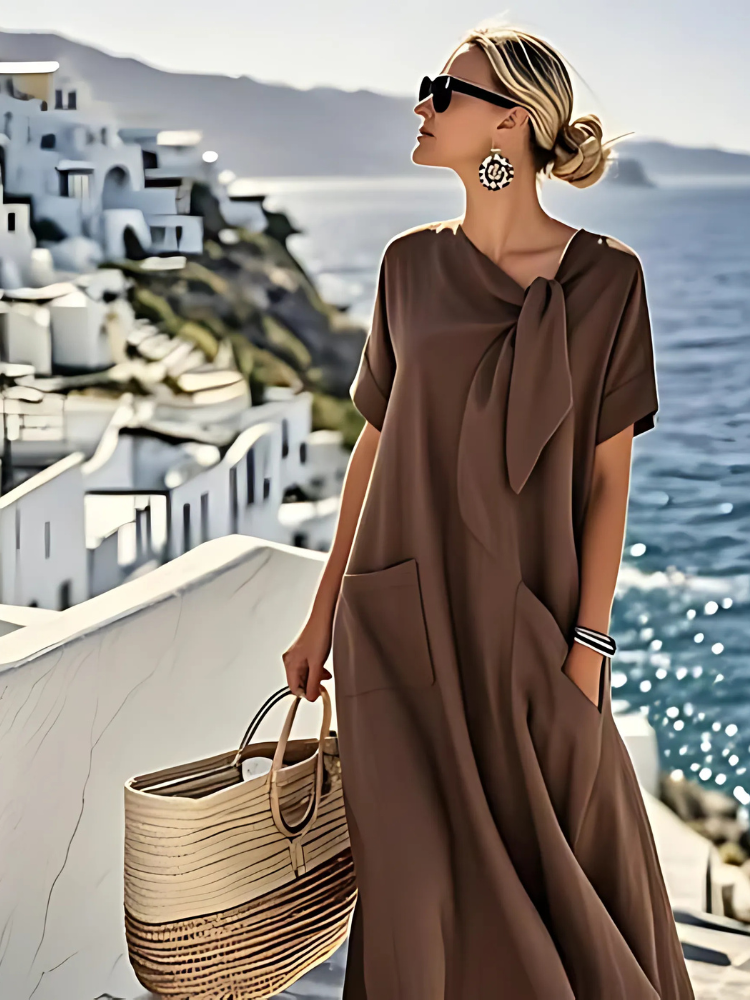 MARISA™ | Vestido Midi Que Transforma Qualquer Dia Comum em Momento Especial