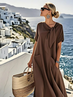 MARISA™ | Vestido Midi Que Transforma Qualquer Dia Comum em Momento Especial