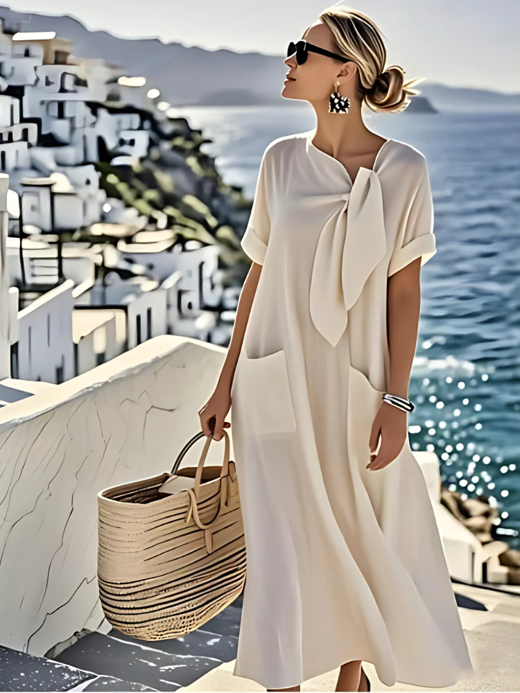 MARISA™ | Vestido Midi Que Transforma Qualquer Dia Comum em Momento Especial