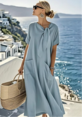 MARISA™ | Vestido Midi Que Transforma Qualquer Dia Comum em Momento Especial