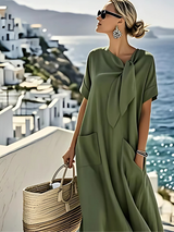 MARISA™ | Vestido Midi Que Transforma Qualquer Dia Comum em Momento Especial