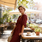MATILDE™ | Vestido Midi Que Faz Você Se Sentir a Mulher Mais Elegante da Sala