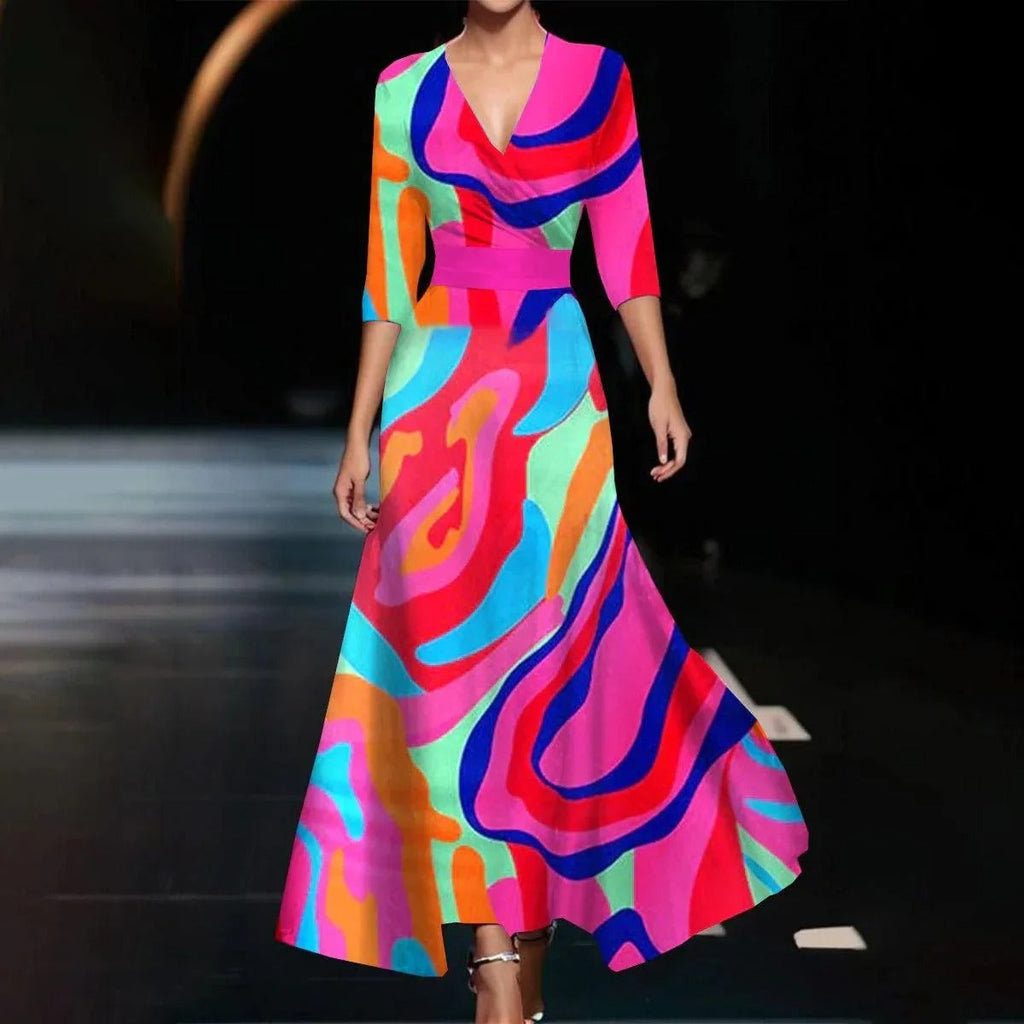 ALZIRA™ | Vestido Midi Que Transforma Qualquer Dia Comum em Momento Especial