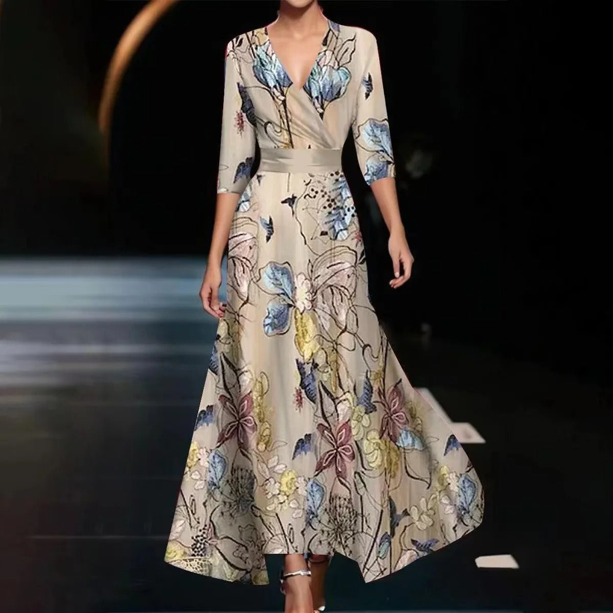 ALZIRA™ | Vestido Midi Que Transforma Qualquer Dia Comum em Momento Especial